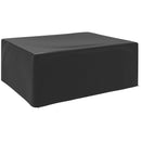 Outsunny 235x190x90cm Large Patio Set Outdoor Garden Furniture Cover Black
