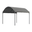 Garden Sanctuary Outdoor Metal Arched Pergola with Shade