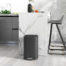 HOMCOM 20L Kitchen Pedal Bin, Metal Rubbish Bin with Soft-close Lid