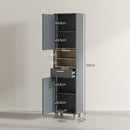 HOMCOM Bathroom Storage Unit With Open Shelves And Drawer