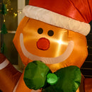 HOMCOM Christmas Inflatable Gingerbread Man with Lights 6ft