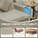 HOMCOM Reversible L-Shaped Sectional Sofa Bed with Cushions