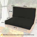 Outsunny 2 Seat Pallet Cushions 20cm Thick Outdoor Seat Pads