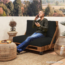 Outsunny 2 Seat Pallet Cushions 20cm Thick Outdoor Seat Pads