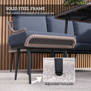 Outsunny 6 Piece Garden Furniture Set Garden Sofa with Cushions, Light Grey