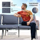 Outsunny 6 Piece Garden Furniture Set Garden Sofa with Cushions, Light Grey