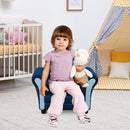 HOMCOM Kids Polyester Upholstered Outer-Space Armchair Blue/Yellow
