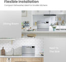 COMFEE 6.5L Freestanding Compact Dishwasher With LED Display