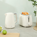 HOMCOM 1.7L Fast Boil Electric Kettle and 2 Slice Water Toaster Set