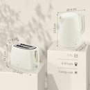 HOMCOM 1.7L Fast Boil Electric Kettle and 2 Slice Water Toaster Set