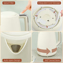 HOMCOM 1.7L Fast Boil Electric Kettle and 2 Slice Water Toaster Set