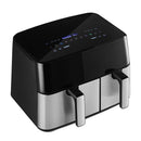 Livingandhome 6.5L+3.5L Touch Screen Dual Basket Air Fryer