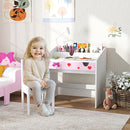 AIYAPLAY Children Study Table and Chair w/ Storage, Pull-out Drawer