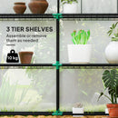 Outsunny Walk-in Greenhouse with, Outdoor Small Greenhouse, White