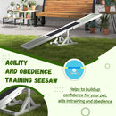 PawHut Wooden Pet Seesaw for Big Dogs with Anti-Slip Surface
