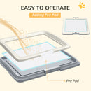 PawHut Dog Toilet Tray, Dog Litter Tray for Training Dogs, 63 x 49 x 6cm