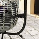 Outsunny Hanging Swing Chair w/ Thick Cushion, Hanging Chair