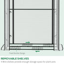 Outsunny Mini Greenhouse 100x80x150cm - White