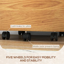 HOMCOM 2 Drawer Filing Cabinet with Adjustable Hanging Bars for A4 and Letter