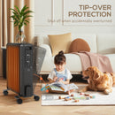 HOMCOM Oil Filled Radiator Portable Space Heater W/ 9 Fin, 3 Heat Settings