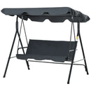 Outsunny Swing Chair 3-Seater -Dark Grey