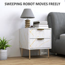 HOMCOM Bedside Table Bedside Cabinet with 2 Drawers for Bedroom