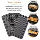 Tower Deep Fill Sandwich Maker 3in1  - Rose Gold