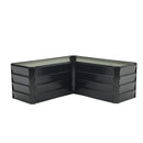 Breeins Outdoor Metal L-Shaped Raised Garden Bed