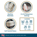 Lewis's Heated Foot Warmer Home Heating Appliance Warmth