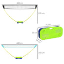 SPORTNOW Portable Badminton Net Set w/ Volleyball Net, Rackets, Shuttlecocks