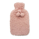 Lewis's Hot Water Bottle with Teddy Fleece Cover 2L - Pink