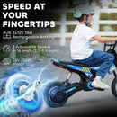 AIYAPLAY 24V Battery Powered Ride On Motorcycle With Rear Suspension