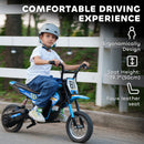 AIYAPLAY 24V Battery Powered Ride On Motorcycle With Rear Suspension