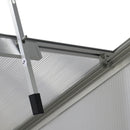 Breeins Aluminium Hobby Greenhouse with Base and Window Opening