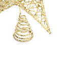 Livingandhome Decorative Star Sequins Christmas Tree Topper with LED Lights