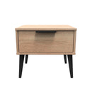 Helsinki Ready Assembled Bedside Table with 1 Drawer  - Bardolino Oak