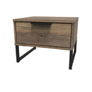 Havana Ready Assembled Bedside Table with 1 Drawer  - Vintage Oak