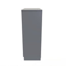Paris Ready Assembled Chest of Drawers with 5 Drawers  - Uniform Matt & Dusk Grey