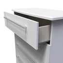 Sofia Ready Assembled Chest of Drawers with 5 Drawers  - Grey Matt