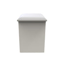 Porto Ready Assembled Dressing Table Stool  - Uniform Gloss & White Matt