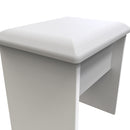 Porto Ready Assembled Dressing Table Stool  - Uniform Gloss & White Matt
