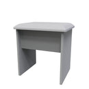 Wellington Ready Assembled Dressing Table Stool  - Uniform Matt & Dusk Grey