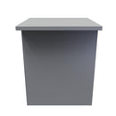 Wellington Ready Assembled Lamp Table  - Uniform Matt & Dusk Grey