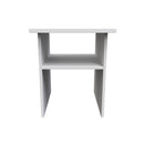 Paris Ready Assembled Lamp Table  - White Matt & White