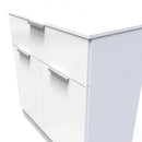 Paris Ready Assembled Sideboard with 1 Drawer & 2 Doors  - White Matt & White