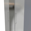 Wellington Ready Assembled Wardrobe with Triple Mirror  - Uniform Matt & Dusk Grey