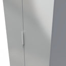 Paris Ready Assembled Wardrobe with 2 Doors  - Uniform Matt & Dusk Grey