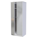 Porto Ready Assembled Wardrobe with 2 Doors  - Uniform Matt & White Matt