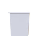 Paris Ready Assembled TV Unit with 1 Drawer  - White Matt & White