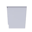 Paris Ready Assembled Bedside Table with 2 Drawers  - White Matt